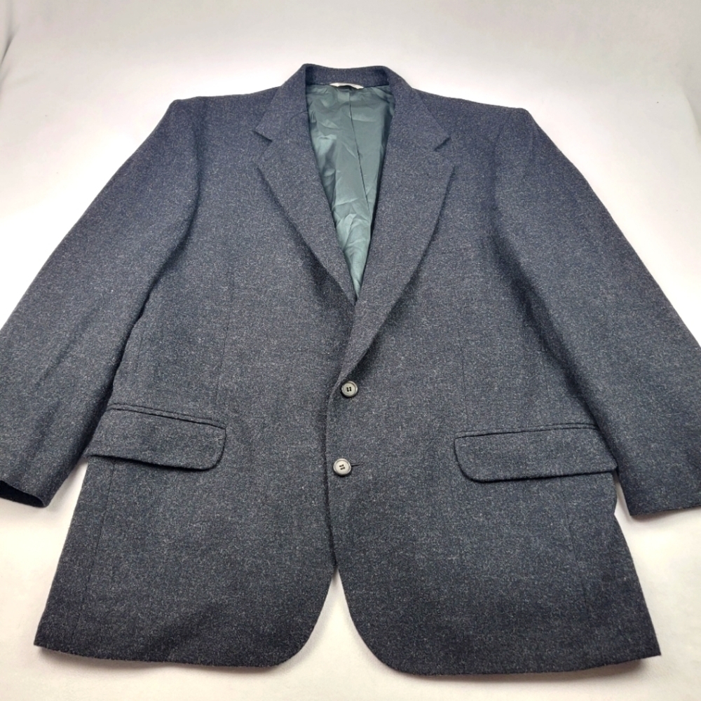 Context charcoal wool blend sportscoat blazer
